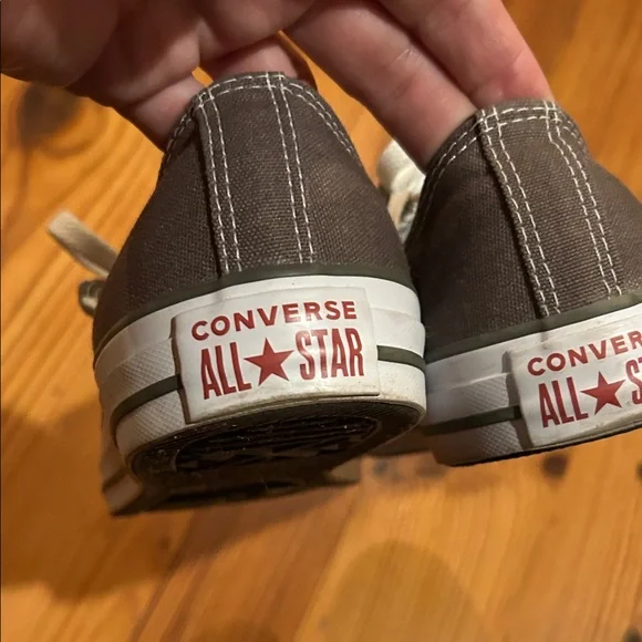 Gray Canvas Sneakers with White Laces - Picture 3 of 5